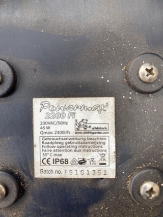 Powermax 2200 FI vijverpomp, Ubbink