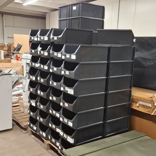 Ca. 65x Kunststof magazijnbak, TBA Packaging