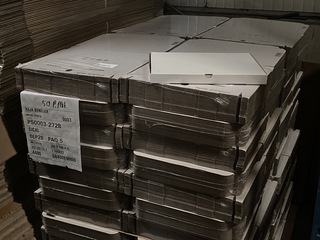 Ca. 800x Verzend (brievenbus) doosjes, wit