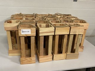 Ca. 24x Windlicht hout