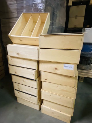 Ca. 16x Geschenkkist wijn/drank 3-vaks