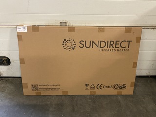 Glazen infraroodpaneelverwarming 500 Watt, Sun Direct, GD500, wit