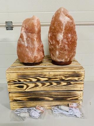 2x Himalaya zoutlamp XL