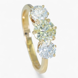 Exclusieve 14K Geelgouden Ring | Natuurlijke Diamanten | 1.80ct | (F–G