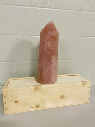 Rozenkwarts obelisk 6-zijdig, roze