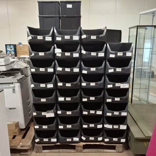 Ca. 65x Kunststof magazijnbak, TBA Packaging