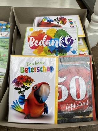 Partij diverse wenskaarten