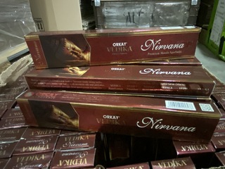 Ca. 216x Pakjes wierookstokjes Nirvana geur