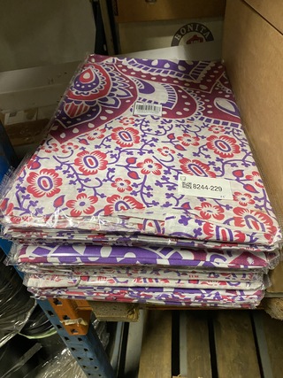 Ca. 15x Authentiek wandkleed Katoen blauw/ rood Mandala