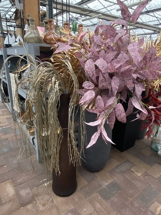 Partij diverse kunstbloemen
