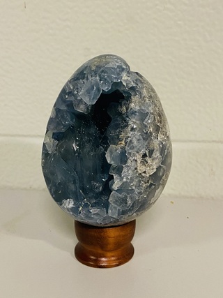 Celestien eivorm, blauw