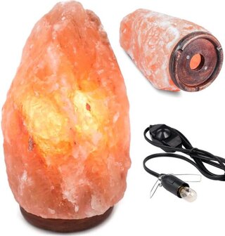 Ca. 40x Zoutlampen Himalayazout 100% natuurlijk 3-5 kg