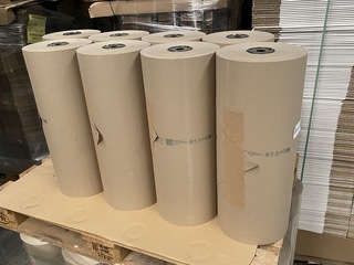 8x Rollen Storopack PAPER plus Kraft papier, bruin