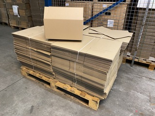 Ca. 400x Verzenddozen 39x24x20cm, bruin