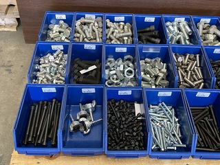 Partij diverse soorten bevestigingsmateriaal