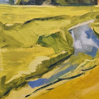 Schilderij Sita Geerling, Fries Landschap