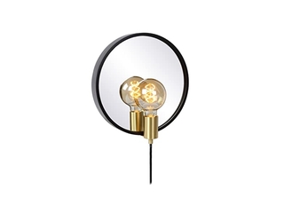 Lucide Reflex  Spiegellamp  31 cm  1xE27  Zwart