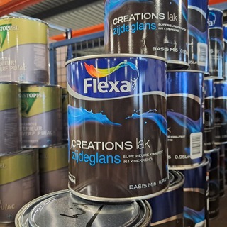 Partij zijdeglanslak, Flexa, 15 liter, wit