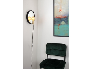 Lucide Reflex  Spiegellamp  31 cm  1xE27  Zwart