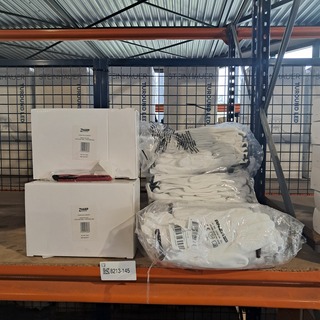 Stanleymessen en schildershandschoenen, ANZA / ZHARP, wit