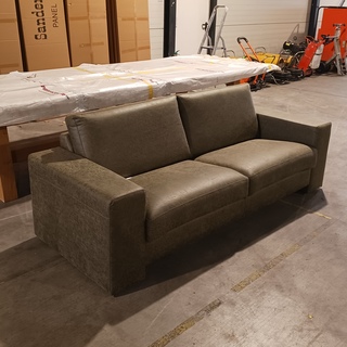 Leren 2-zitsbank, Wildeboer, Mosgroen, 2024