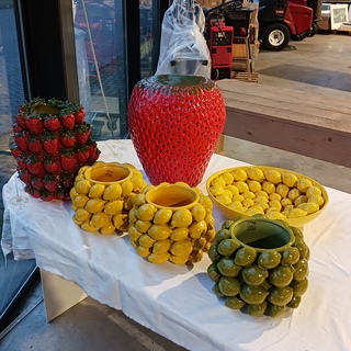 6x Fruit decoratie, Des Pots En Van Roon