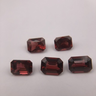 5x Rhodoliet Granaat, Rood