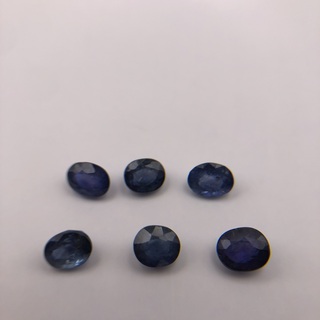 9x Ceylon Saffier, Edelsteen, Blauw