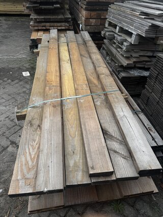 9x Douglas balk | geschaafd , 4,5 x 14,5 x 300 cm