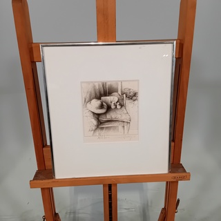 Potlood tekening, M.H.E. Slangen, Stilleven, 1980