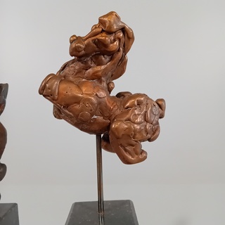 2x Sculptuur, Mohana Van Den Kroonenberg , Carlos I en Adriaan II, 199