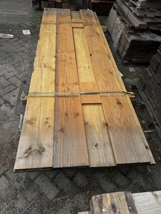 7x Douglas plank , 2,8 x 24,5 x 300 cm