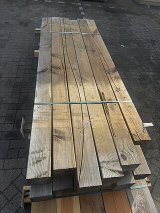 Ca. 12x Douglas palen | geschaafd , 14 x 14 x 250 cm