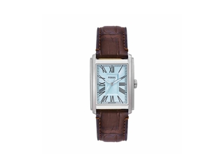 Fossil FS6110 HerenHorloge  30mm  Bruin