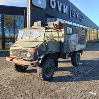 Leger voertuig Unimog met opbouw, Mercedes, 404