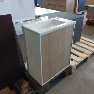 Fonteinmeubel, Wit/eiken