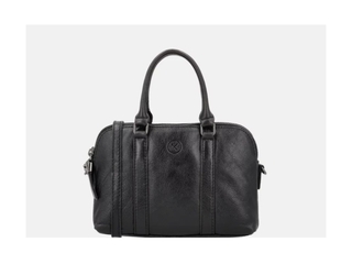 Hide & Stitches Porto Compacte Crossbody Schoudertas Handtas Zwart