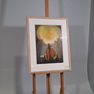 Olieverf schilderij, Han Mes, Varen naar het licht