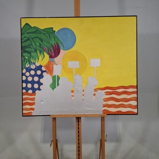 Schilderij, P. Kuiters, Anonymous demonstrators, 1968