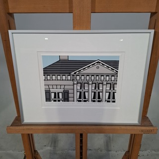 Afbeelding in lijst, Rob Van Haayder, Paviljoen de Witte, Scheveningen