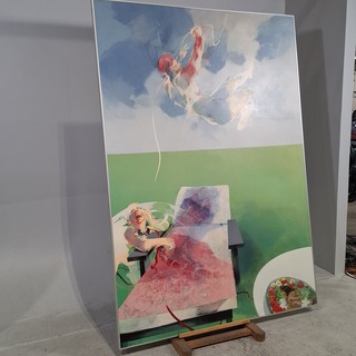 Schilderij, André Dieteren, Feestelijk onthaal