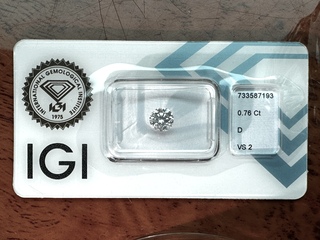 Diamant – 0.76 carat natuurlijke Starcut Briljant geslepen diamant (ge