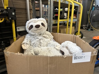 Ca. 12x Magnetron knuffel Warmies, Sloth