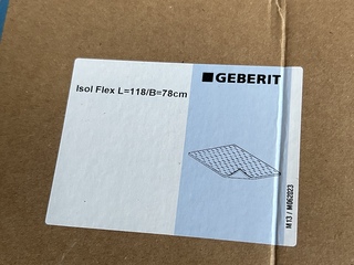 2x Geluidsisolerende folie 118×78 Geberit, BK 5.2
