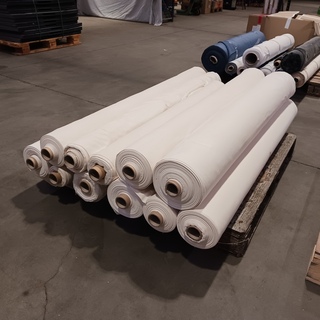 Ca. 11x Rol theatermolton brandwerend , Ecru