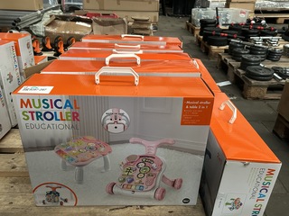 8x 2-in-1 baby walker/loopwagen (loopwagen en speeltafel) Musical Stro