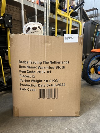 Ca. 12x Magnetron knuffel Warmies, Sloth