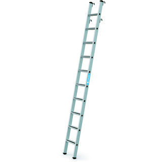Inhangladders voor stellingkasten met gefelste treden 10 treden Zarges