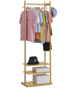 5x Bamboe kledingrek/kapstok I-Wannahave
