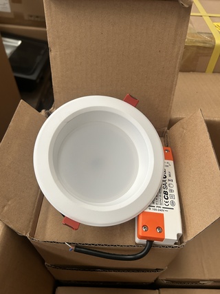 14x Led inbouwspot/down light met led driver 8.5W 4000K Ellipz Lightin